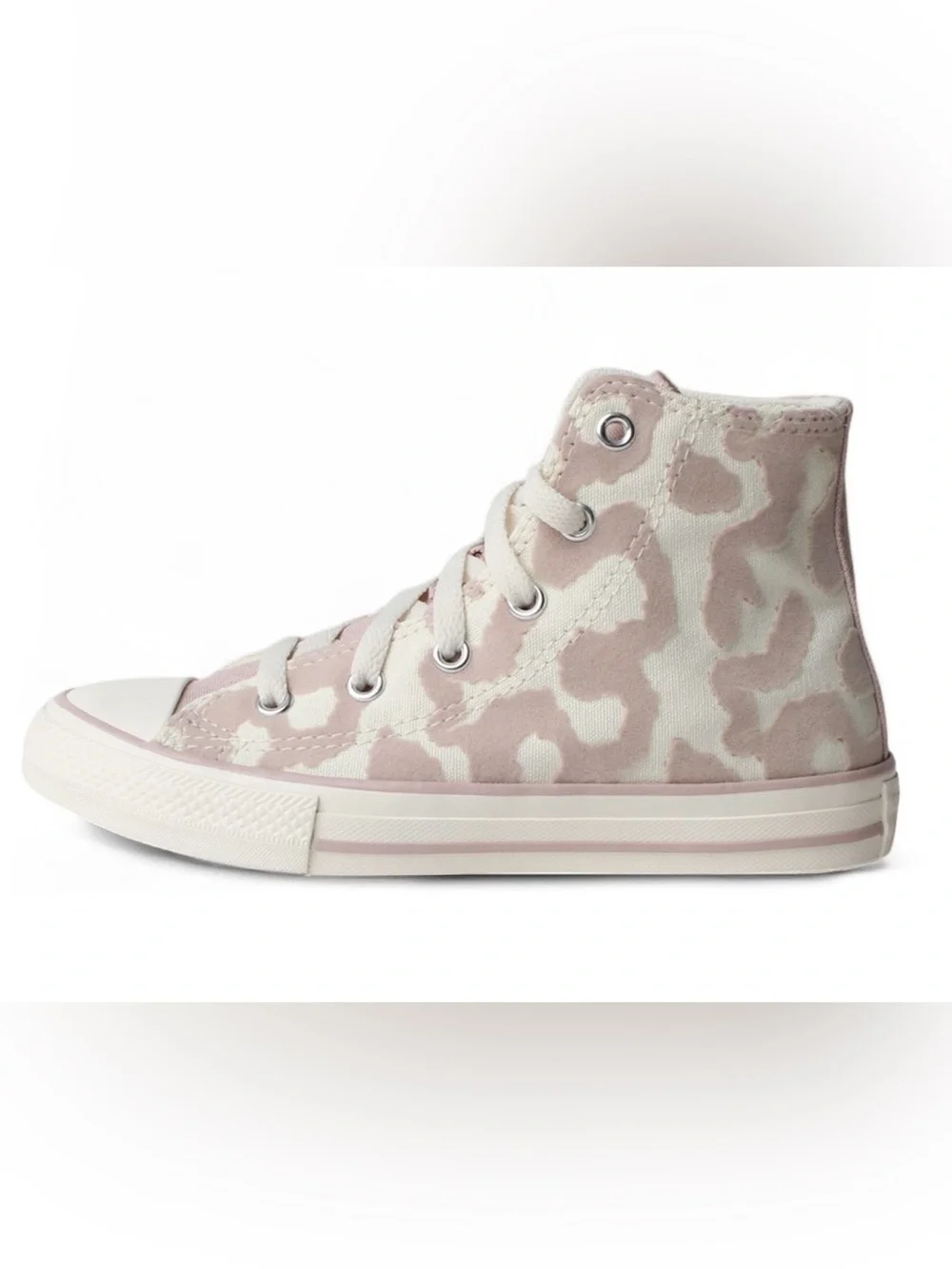 Converse High Top All Star High Top Taylor in Blush Pink and Cream Leopard